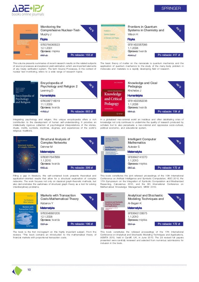 Springer books | up to 60%