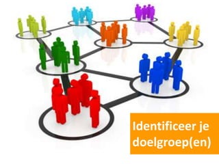 Identificeer je
doelgroep(en)
 