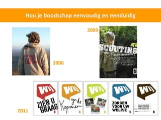 Hou je boodschap eenvoudig en eenduidig

                       2009




           2006




2011
 