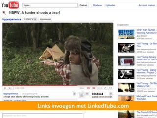 Links invoegen met LinkedTube.com
 