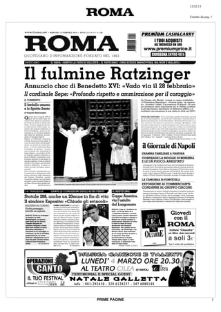 PRIME PAGINE   7
 