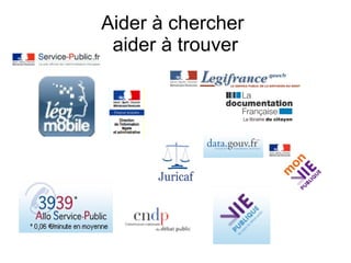 Aider à chercher
 aider à trouver
 
