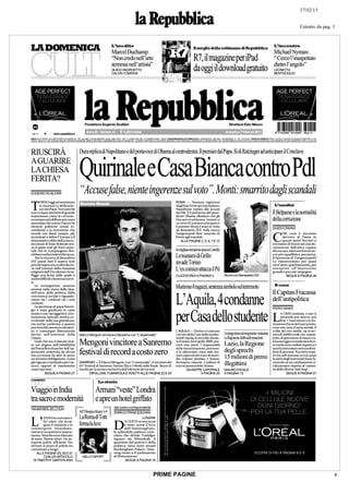 PRIME PAGINE   4
 