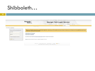 Shibboleth…
32
 