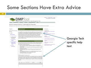 Some Sections Have Extra Advice
36




                              Georgia Tech
                              specific help
                              text
 