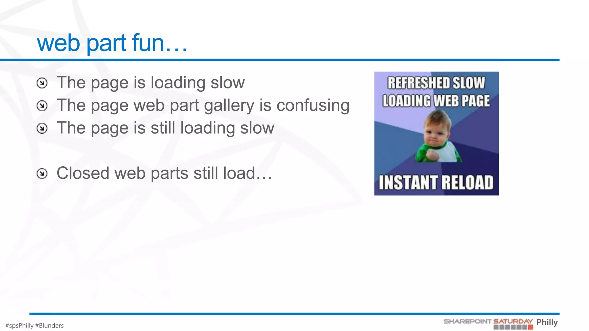 web part fun…




#spsPhilly #Blunders
 