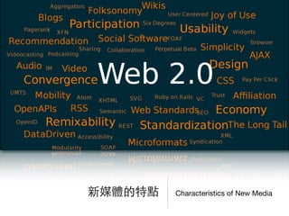 Characteristics of New Media新媒體的特點
 