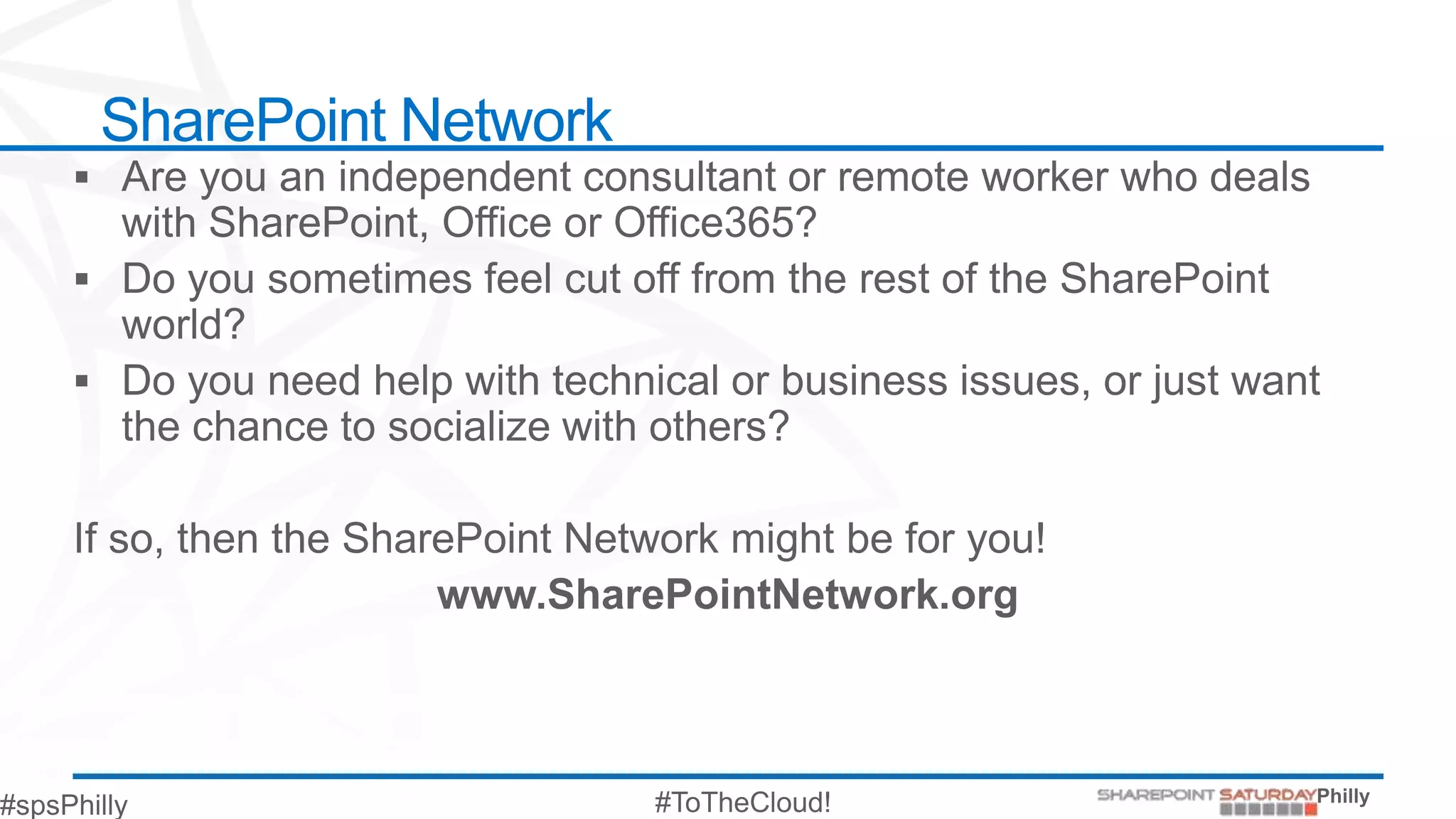 SharePoint Network
 