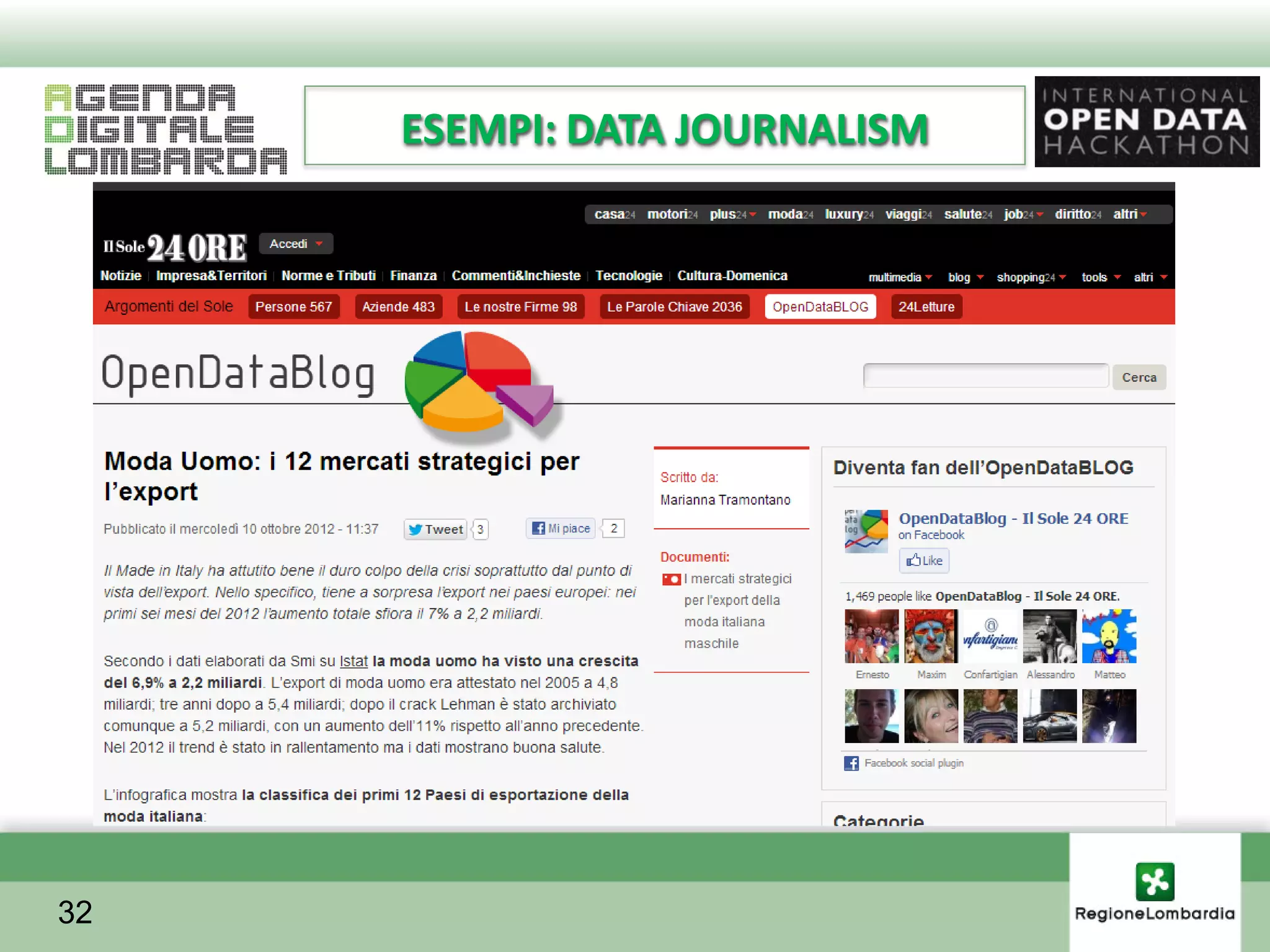 ESEMPI: DATA JOURNALISM




32
 