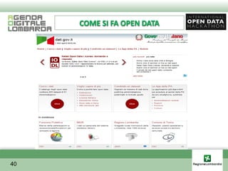 COME SI FA OPEN DATA




40
 