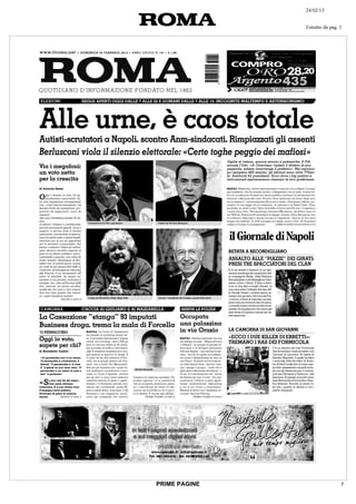 PRIME PAGINE   7
 