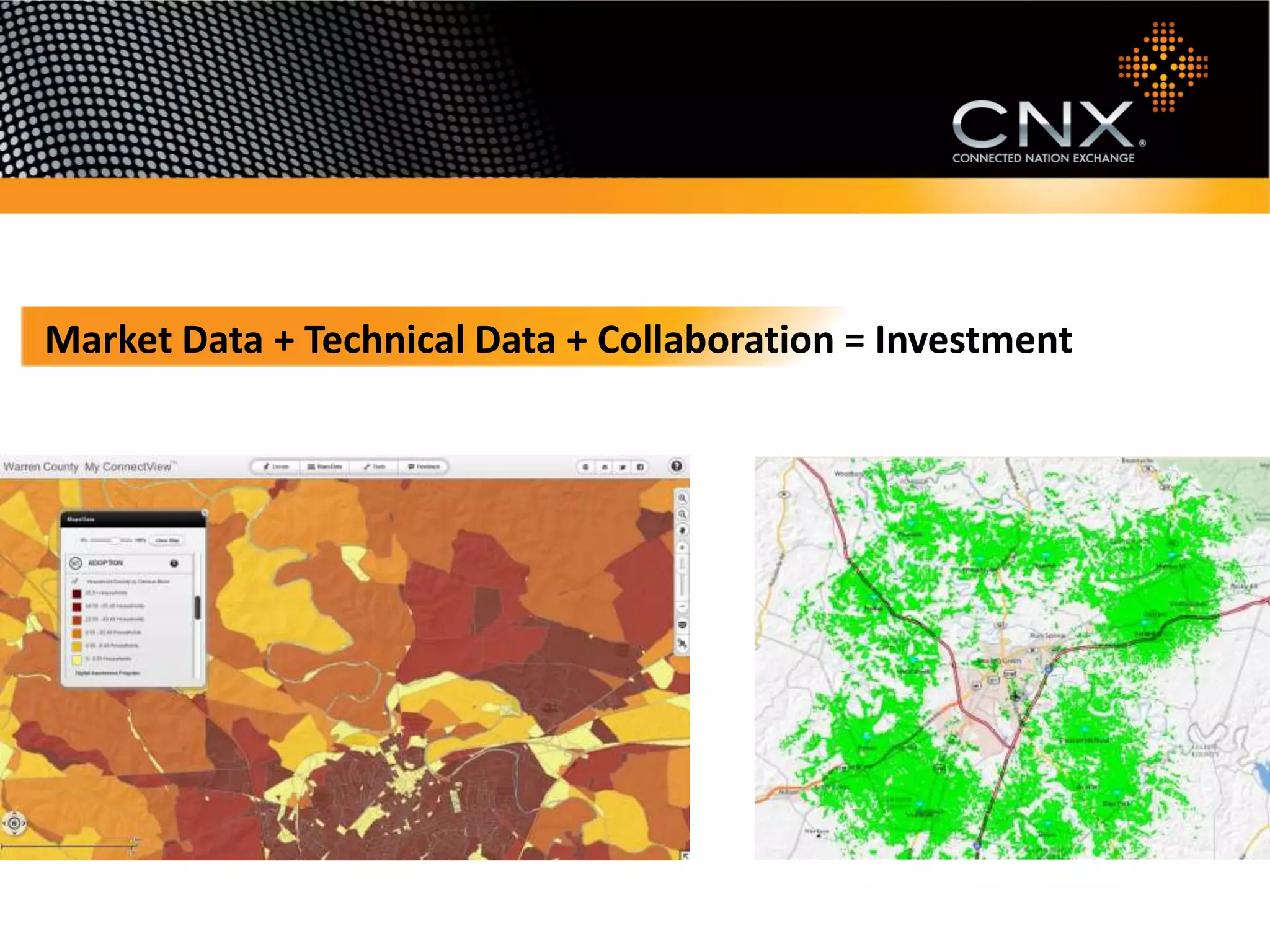 Market Data + Technical Data + Collaboration = Investment
 