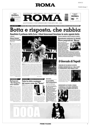 PRIME PAGINE   7
 