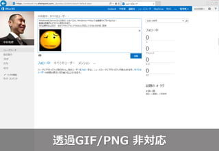 透過GIF/PNG 非対応
 