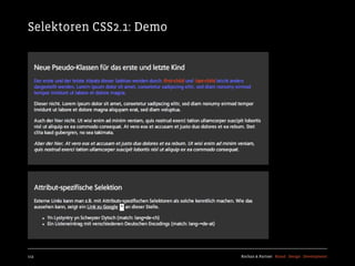 Selektoren CSS2.1: Demo




113                       Kochan & Partner Brand Design Development
 
