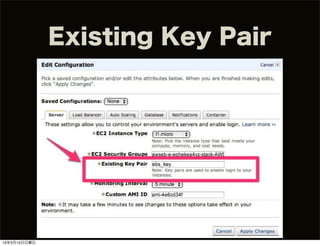 Existing Key Pair




13年3月10日日曜日
 
