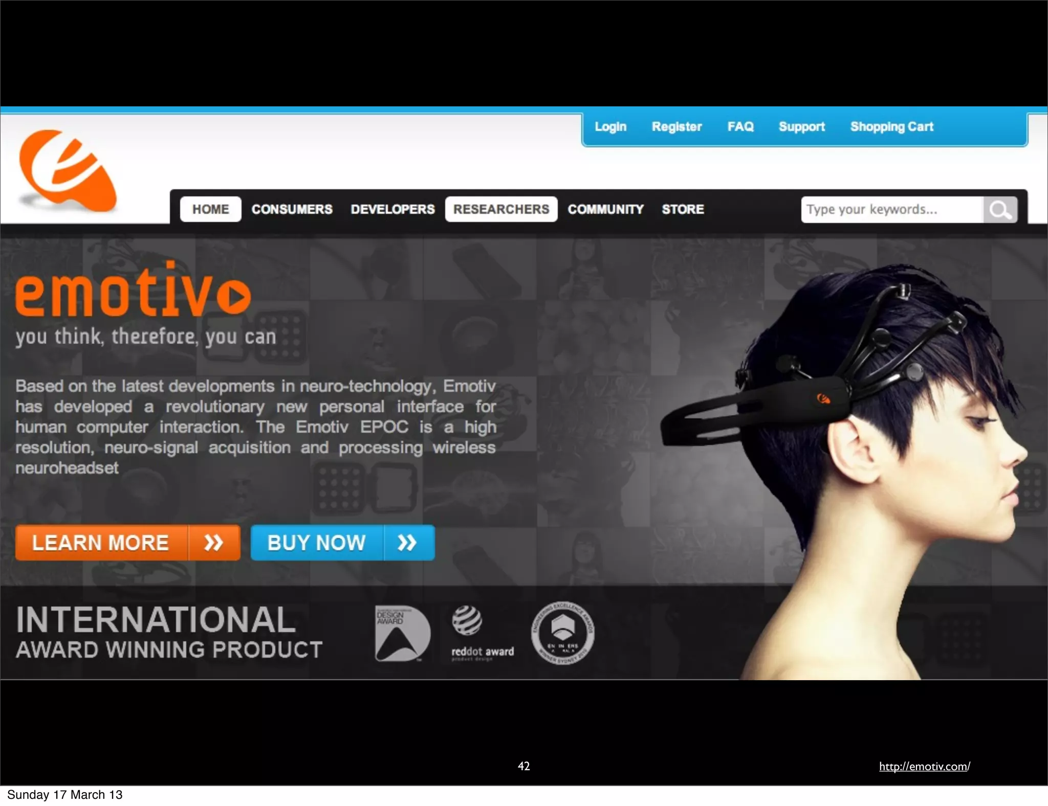 42   http://emotiv.com/

Sunday 17 March 13
 