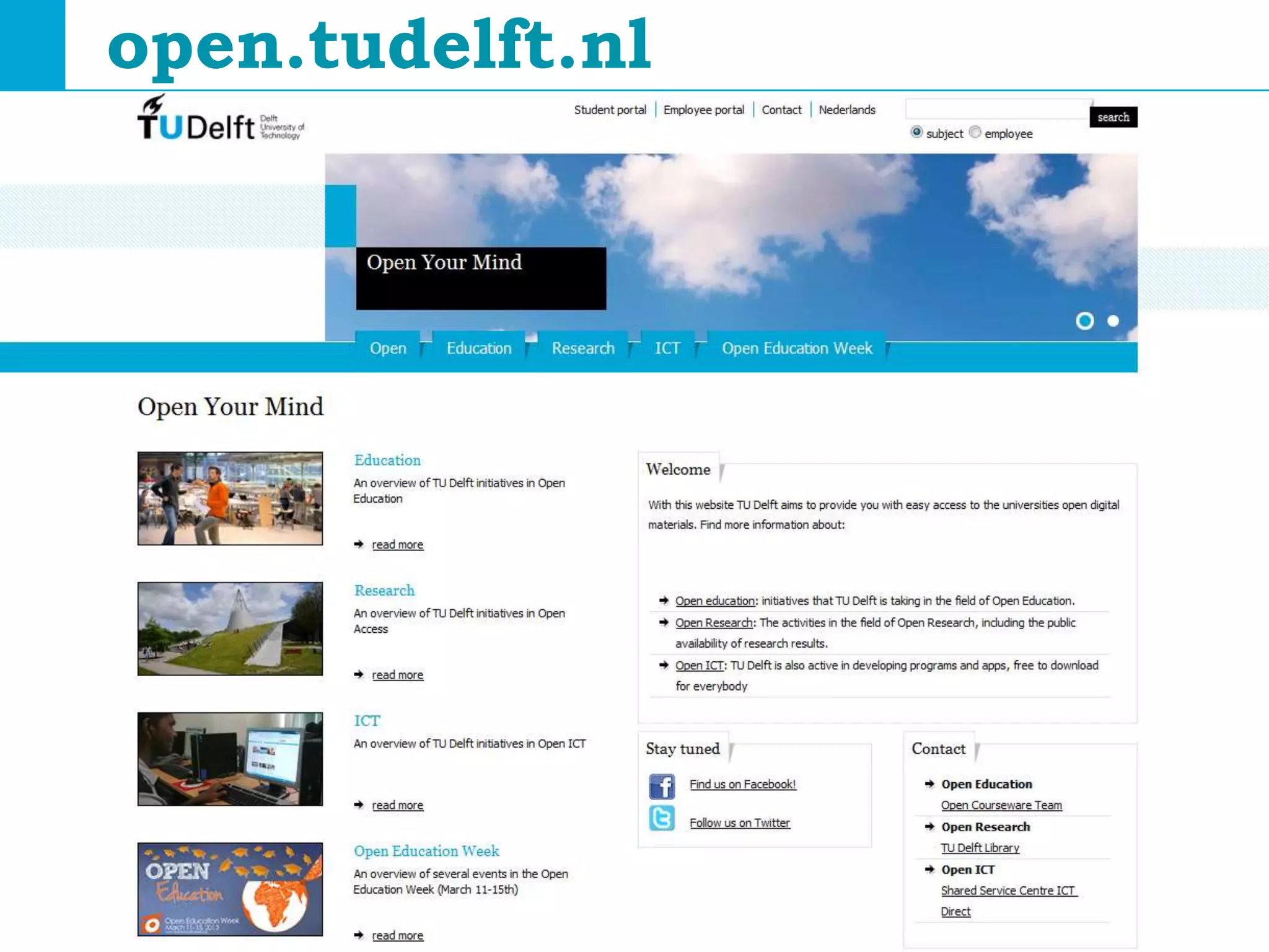open.tudelft.nl




Open Education | open.tudelft.nl/education
 