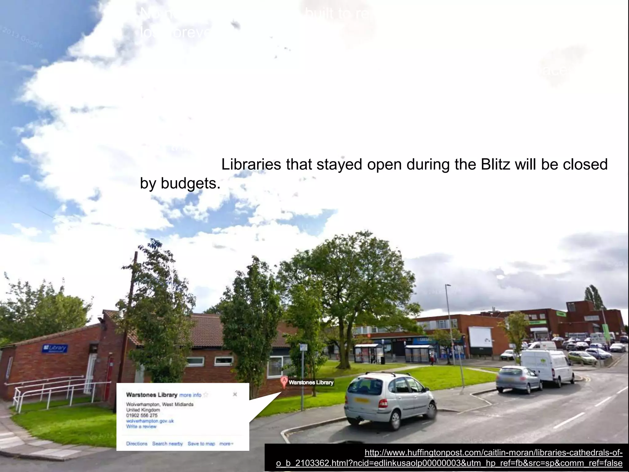 We love our museums, libraries, and archives
We want them to be successful
 