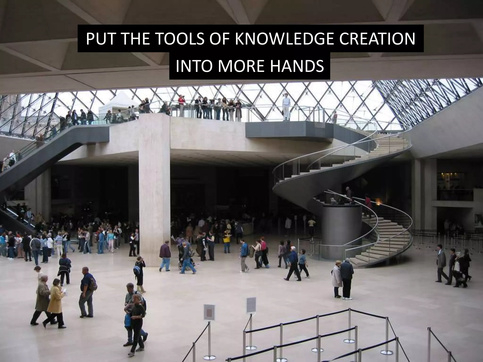 DEEPEN ENGAGEMENT WITH THE CHALLENGES
THAT FACE OUR SPECIES
 