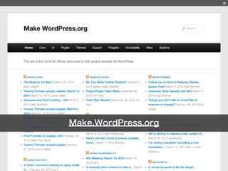 Make.WordPress.org
 
