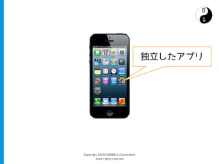 独立したアプリ




Copyright 2013 COWBELL Corporation
        Some rights reserved
 