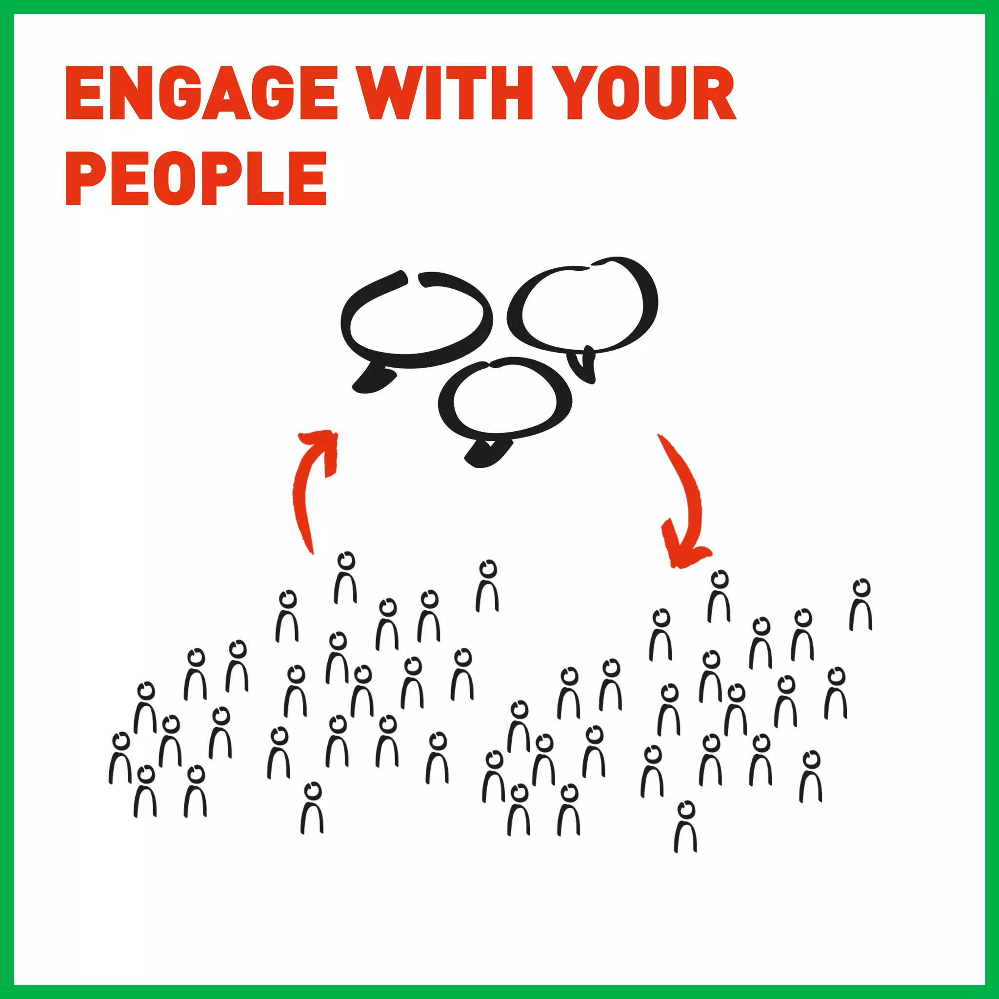ENGAGE WITH YOUR
PEOPLE
 