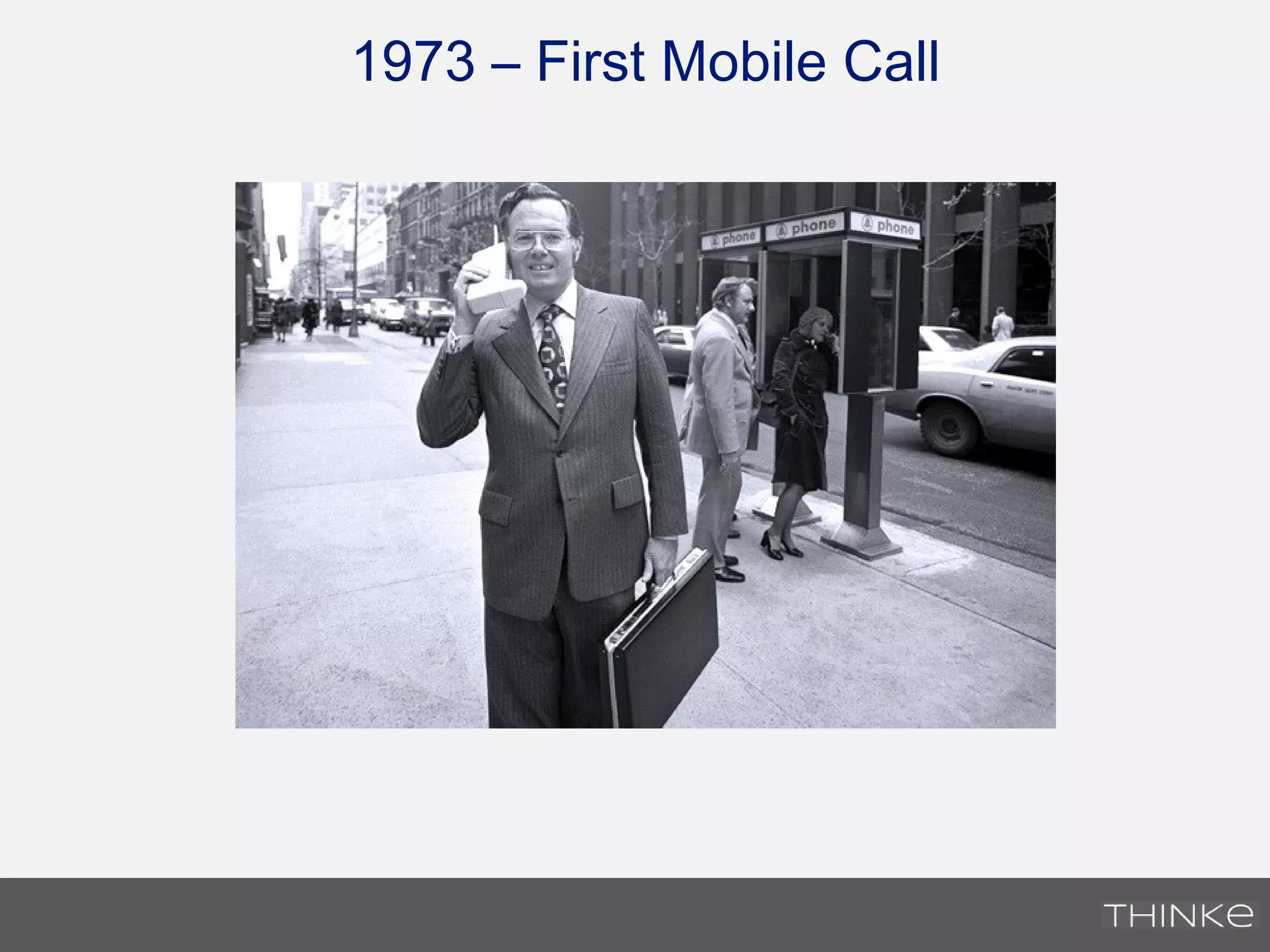 1973 – First Mobile Call
 