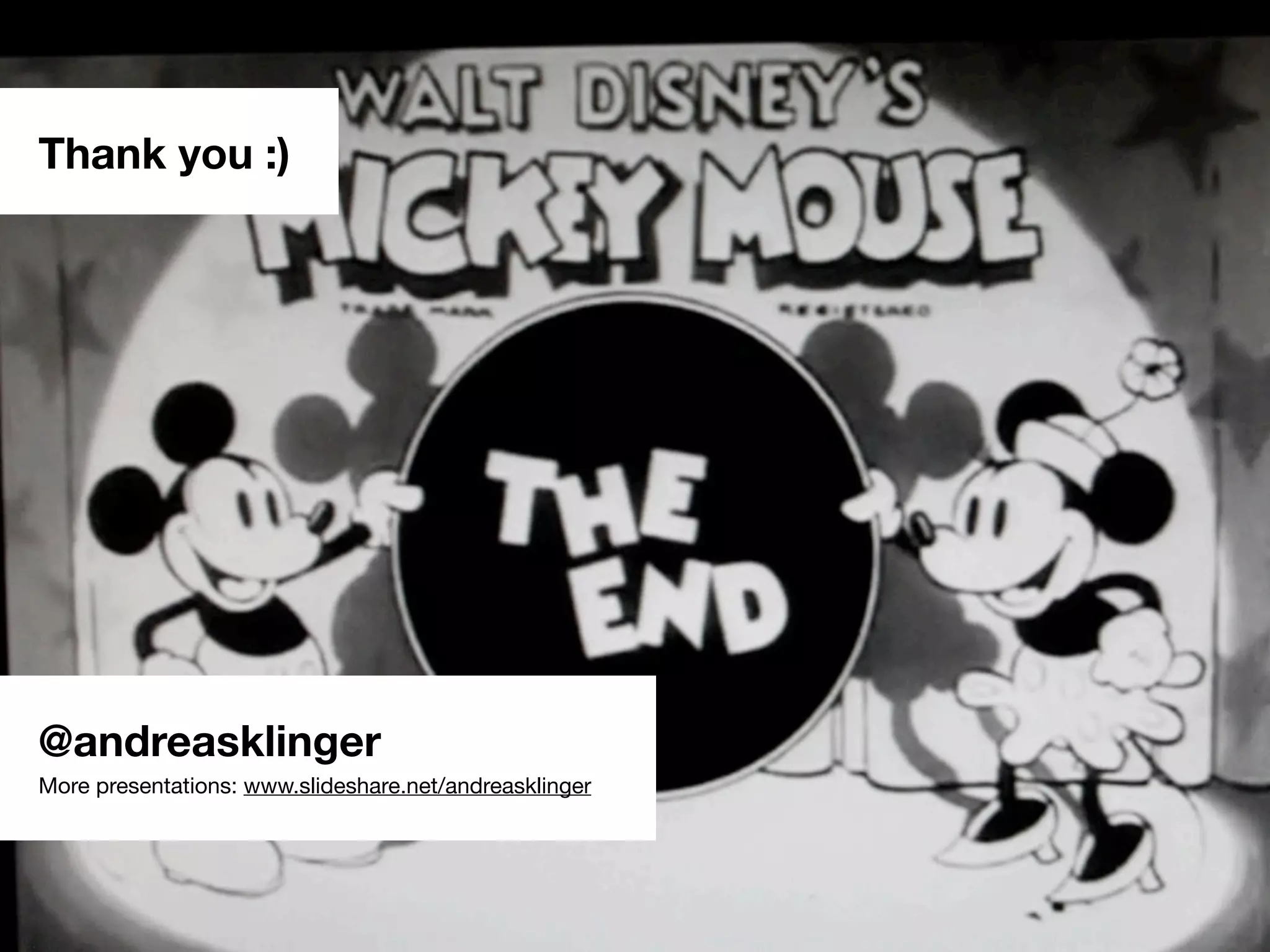 Thank you :)
@andreasklinger
More presentations: www.slideshare.net/andreasklinger
 