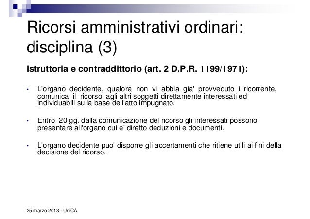 Ricorso Straordinario Al Presidente Della Repubblica I ricorsi amministrativi in generale e focus su ricorso straordinario…