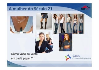 A	
  mulher	
  do	
  Século	
  21	
  




     Como você se veste
     em cada papel ?

11
 