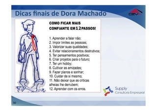 Dicas	
  ﬁnais	
  de	
  Dora	
  Machado	
  
 	
  
 	
  




50
 