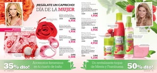  Nature Secrets

                                                                         ¡REGÁLATE UN CAPRICHO!                                                                    Anti-perspirant Deodorant
                                                                                                                                                                   with Energising


                                                                     DÍA DE LA MUJER
                                                                                                                                                                   Mint & Raspberry
                                                                                                                                                                   Desodorante Roll-on
                                                                                                                                                                   Antitranspirante 24h con Menta
                                                                                                                                                                   y Frambuesa Nature Secrets
                                                                                                                                                                   50 ml.

                                                                                                                               Rose Cosmetic Pouch
                                                                                                                                                                   22669                3,95€
                                                                                                                              Neceser de Cosméticos Rosa
                                                                                                                              Tamaño: 12 x 17 x 6 cm. Accesorio.
                                                                                                                                                                                    1,95€
                                                                                               Aplica jabón o gel de ducha    26506                  10,00€         Nature Secrets

                                                                                                                                                  6,95€            Exfoliating Shower Gel with
                                                                                              y limpia o exfolia suavemente
                                                                                                          tu piel
                                                                                                                                                                  Energising Mint & Raspberry                                                  
                                                                                                                                                                   Gel de Ducha Exfoliante con
                                                                                                                                                                   Menta Energizante y
                                                                                                                               Rose Shower Puff                   Frambuesa Nature Secrets                               Disfruta de sus partículas
                                                                                                                              Esponja de Ducha Rosa                250 ml.                                                exfoliantes y su deliciosa
                                          Precioso neceser para                                                               Tamaño: 10 cm diámetro. Accesorio.   22667                5,95€                                     fragancia

               ¡NUEVO!
                                                                                                                                                                                    3,95€
                                            guardar todos tus
                                                                                                                                                       2,95€
                                                                                                                                                                                                                                                       
                                       cosméticos imprescindibles!                                                            26507
 EXISTENCIAS LIMITADAS

      
                                                                                                                                                  1,95€             Nature Secrets                                                                                               – un secreto natural –
                                                                                                                                                                   Body Mist with Energising
                                                                                                                               Rose Mirror                        Mint & Raspberry                 24 horas de fresca protección,                             Revitaliza y refresca todo
                                                                                                                              Espejo Compacto Rosa                                                      ¡sin manchas blancas!                                   tu cuerpo vaporizando
                                                                                                                                                                   Bruma Corporal Energizante                                                                      la bruma corporal
                                                                                                                              Diámetro: 6.5 cm. Accesorio.         con Menta y Frambuesa
                                                                                                                              26373                    6,00€       150 ml.
                                                                                                                                                                                         7,95€
                                                                             ¡Llévalo siempre contigo
                                                                                    en el bolso!
                                                                                                                                                  3,95€            23958
                                                                                                                                                                                    4,95€                                                                                         Suave jabón en barra
                                                                                                                                                                                                                                                                               deliciosamente perfumado
                                                                                                                                                                    Nature Secrets                                                                             
                                                                                                                               Rose Pumice Brush
                                                                                                                              Cepillo-Piedra Pómez Rosa
                                                                                                                                                                   Soap Bar with Energising
                                                                                                                       
                                                                                                                              Cuida la piel de tus pies con este   Mint & Raspberry
                                                                                                                              Cepillo-Piedra-Pómez en forma de     Jabón en Barra con Menta
                                                                                                                              Rosa. Tamaño: 7.5 x 7.5 x 4.5 cm.    Energizante y Frambuesa
                                                                                                                              Accesorio.                           Nature Secrets
                                                                                                                                                                   75 g.
                 Cepillo-Piedra de doble                                                                                      26641                    3,95€       22668                 1,95€
                                                                                                                                                  2,50€
                  cara para eliminar las

                                                                                                                                                                                    1,25€
                     pieles muertas
                                                                     



¡Hasta                                                        Accesorios femeninos                                                                                                  Un revitalizante toque                                                 ¡Hasta

35% dto!
138   complementos
                                                               en tu cuarto de baño                                                                                                 de Menta y Frambuesa                                                   50% dto!                         aseo personal 139
 