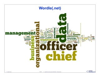 Wordle(.net)




5 - datablueprint.com   3/14/2013   ©   Copyright this and previous years by Data Blueprint - all rights reserved!
 