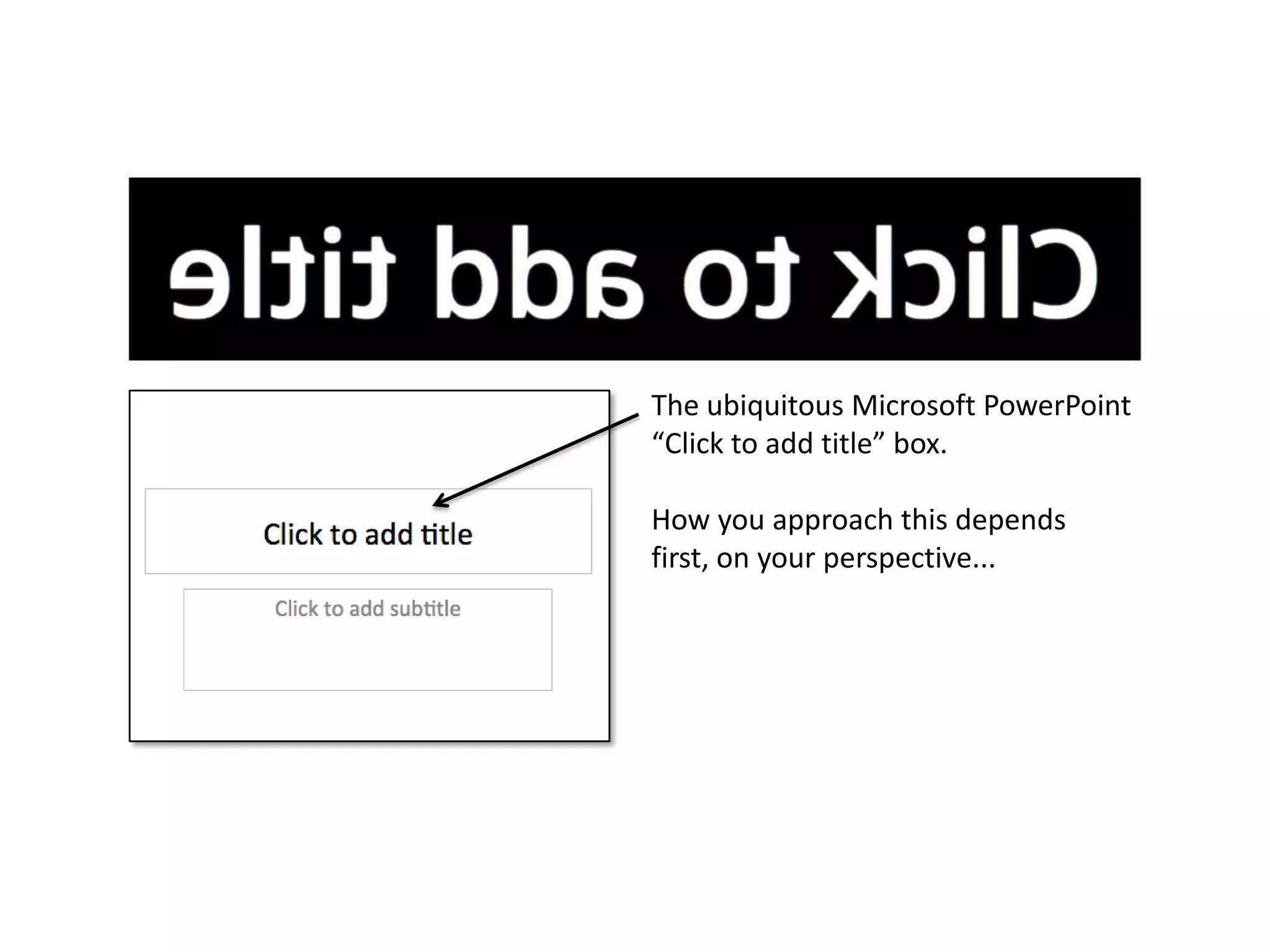 I have given a lot of presentations
 