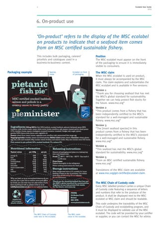 MSC ecolabel user guide | PDF