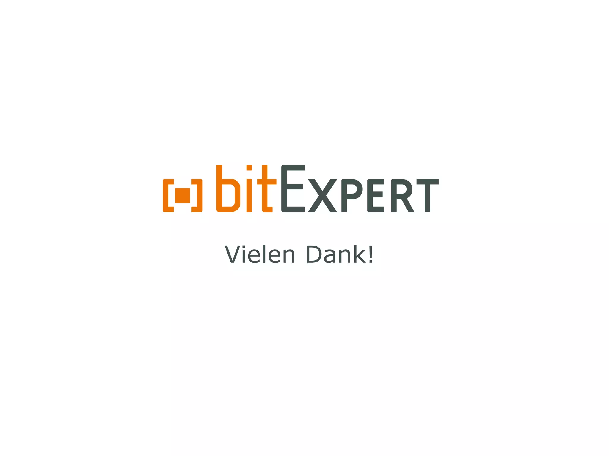 Vielen Dank!
 