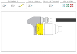 100 MM 150 MM 225 MM
30º
30º
24º
PCT/AU2012/000326PCT/AU2012/000326
thruster
C43t Cap Starter Kit Add on no: 3 (Rings)Add on no: 2 (24º Front Nozzle)Add on no: 1 (Starter Kit)
 