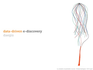data-driven e-discovery
daegis




                          nu analytics visualization course | @deanmalmgren | 2013 april
 