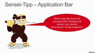 MegaCRM: Application
Bar

                       © Zühlke 2013
 