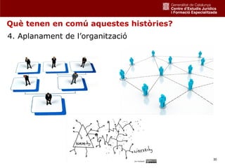 Què tenen en comú aquestes històries?
4. Aplanament de l’organització




                                        30
 