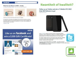 Kwantiteit of kwaliteit?
 