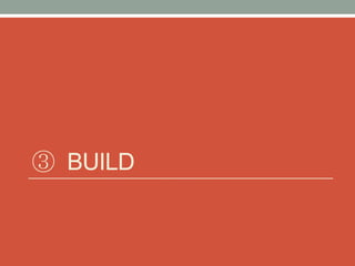 ③ BUILD
 