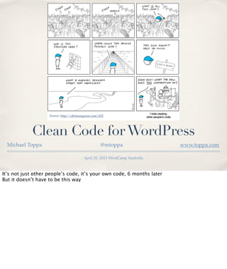 WordCamp Nashville: Clean Code for WordPress Slide 1