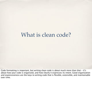WordCamp Nashville: Clean Code for WordPress Slide 5
