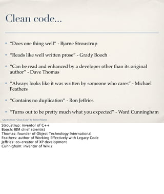 WordCamp Nashville: Clean Code for WordPress Slide 6