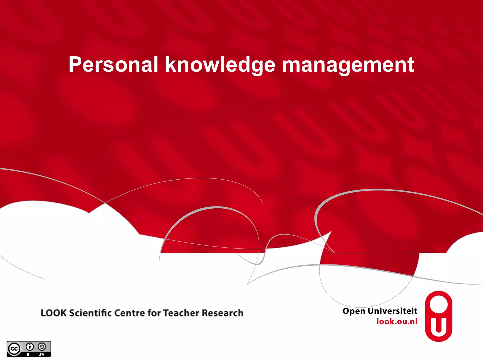 Personal knowledge management
 