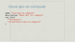 /nova-api-os-compute
name "nova-api-os-compute"
description "Nova API for Compute"
run_list(
"role[base]",
"recipe[nova::api-os-compute]"
)
 