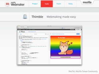 Mozilla Webmaker Slide 15