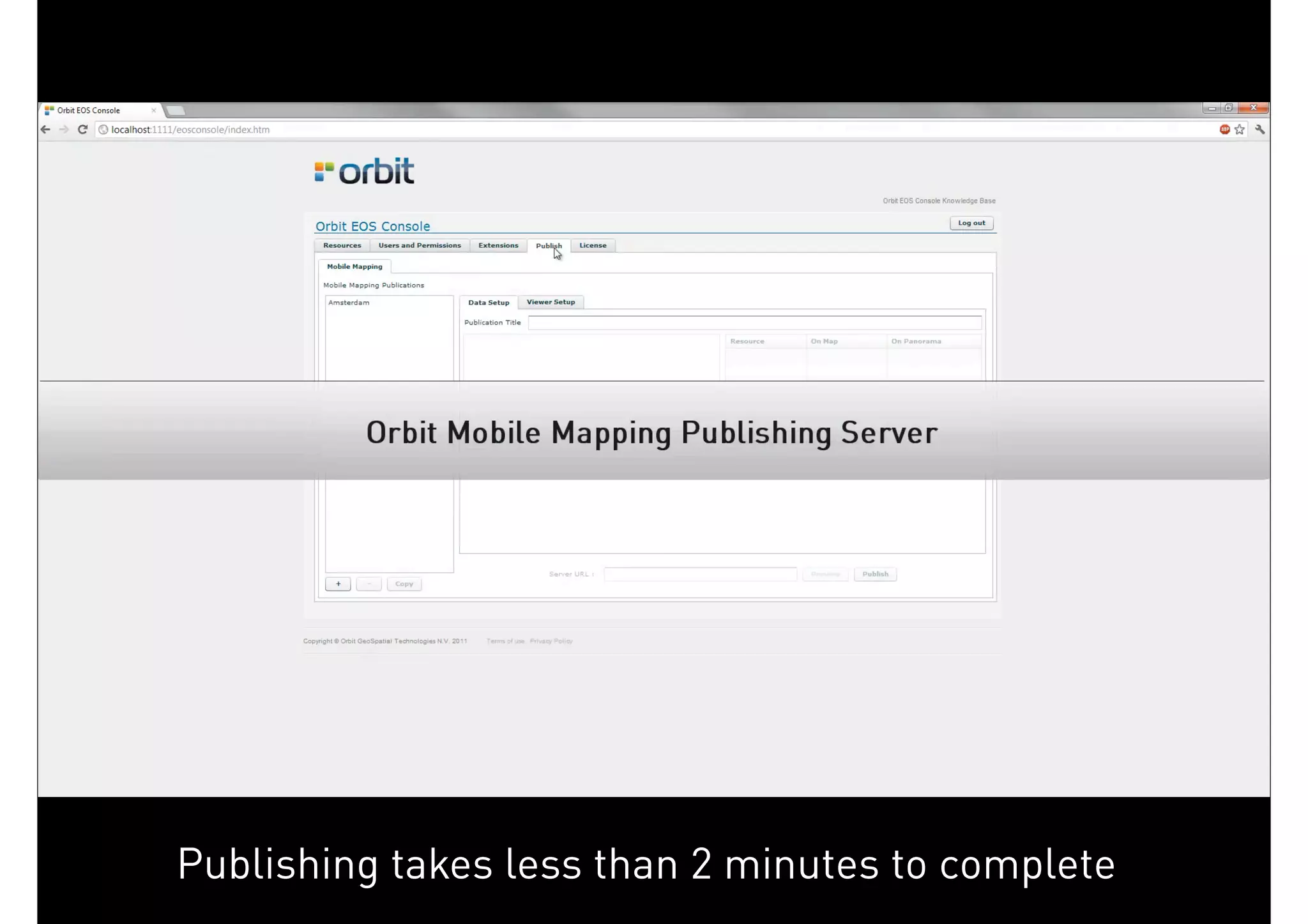 Publishing takes less than 2 minutes to complete
April 2013                                                      27
 